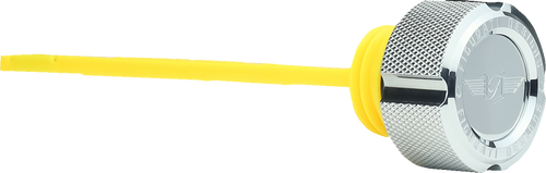 Figurati Designs Oil Dipstick - Knurled - Polished - M8 Touring/Trike (#FD01-MAGDSM8-KN-SS)