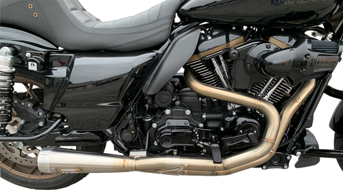Hawg Halters #MCK-FH16AS-FK - Mid Control Conversion Kit - Black - Knurled Pegs - FLH/FLT