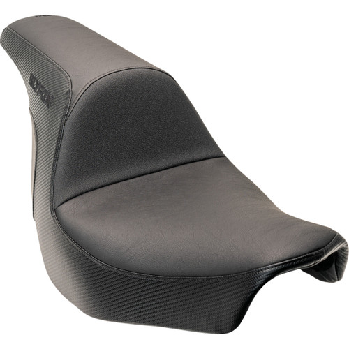 Slyfox #0802-1589 - Lowrider Drifter Seat - Black Logo - Smooth Vinyl - Carbon Fiber - FXLR/FLSB '18-'24