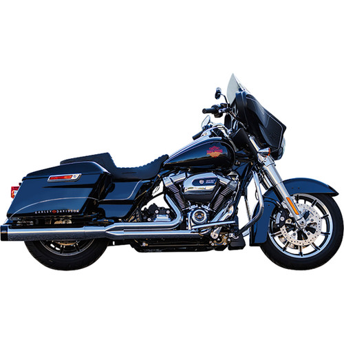 S&S Cycle #550-0758 - 2-into-1 Sidewinder Exhaust System - 50-State - Chrome - M8 Touring