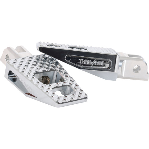 Thrashin Supply CO. #TSC-2020-3-SF - P-54 Foot Pegs - Front - Chrome