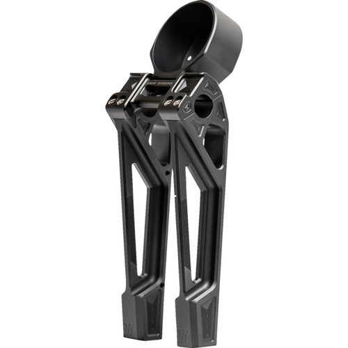Kodlin USA #K55130 - Fastback Risers - Includes Clamp & Gauge Bracket - 10" - Black