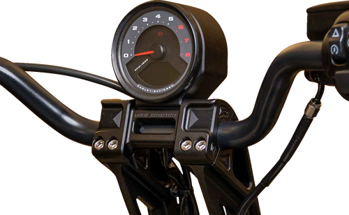 Kodlin USA #K61257  - Speedometer Gauge Bucket Mount - For Fast Back Riser - Black - 3" x 3/8"