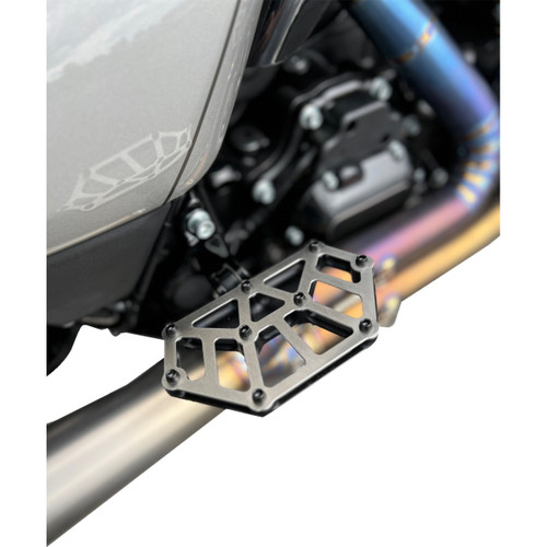 Kodlin USA #K73254 - NXL Mini Floorboards - Black w/ Stainless Steel