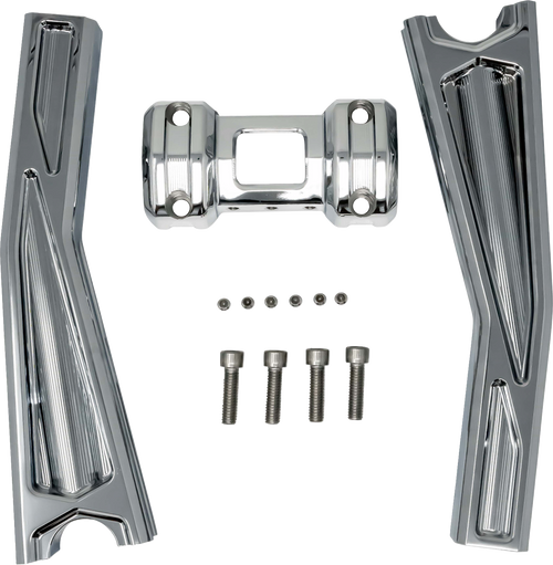 Kodlin USA #KUS55134  - Ascent Pro Risers - Pullback - 10" - Chrome