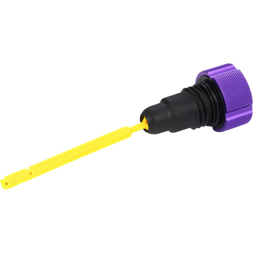 Figurati Designs #FDP01-TCKN-P - Performance Magnetic Oil Dipstick - Knurled - Purple - '07-'16 Touring/Trike