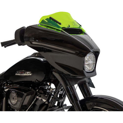 Klock Werks #KWW-01-0739 - Ice Flare® Windshield - 6-1/2" - Green Ice - FLHX