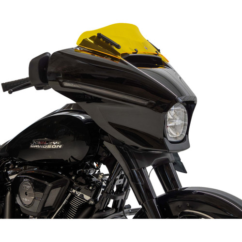 Klock Werks #KWW-01-0743 - Kolor Flare™ Windshield - 6-1/2" - Yellow - FLHX