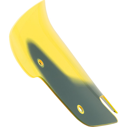 Klock Werks #KWW-04-0633 - Ice Flare® Windshield - 10" - Yellow Ice - '14-'26 Indian