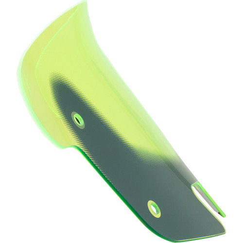 Klock Werks #KWW-04-0634 - Ice Flare® Windshield - 10" - Green Ice - '14-'26 Indian