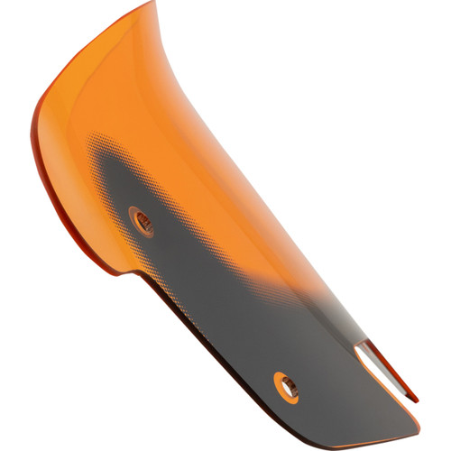 Klock Werks #KWW-04-0637 - Kolor Flare® Windshield - 10" - Orange - '14-'26 Indian
