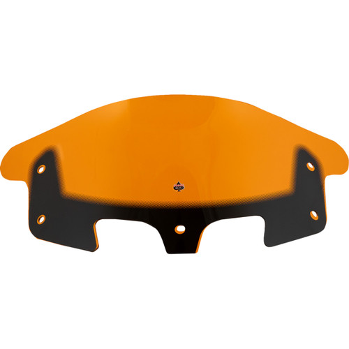 Klock Werks #KWW-04-0637 - Kolor Flare® Windshield - 10" - Orange - '14-'26 Indian