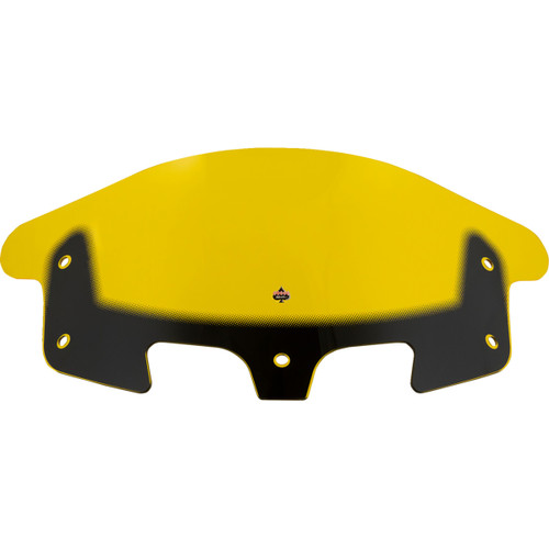 Klock Werks #KWW-04-0638 - Kolor Flare® Windshield - 10" - Yellow - '14-'26 Indian