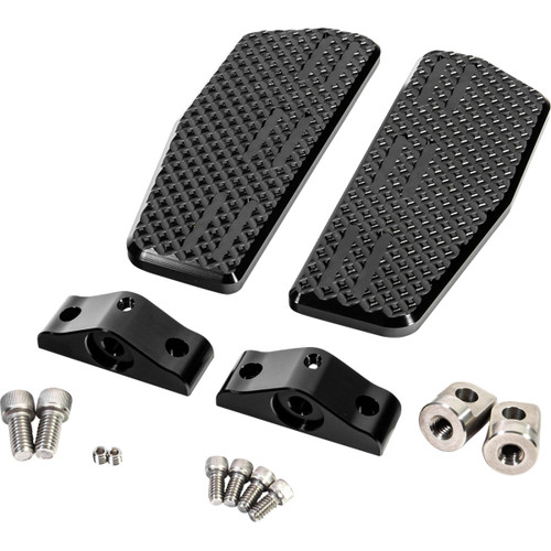 LA Choppers #LA-P101-01B - Mini Floorboards - Driver - Black
