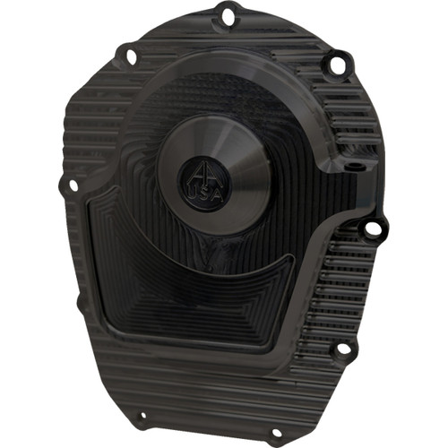 Alloy ART #M8CCC-2 - Comp Cam Cover - Black - Finned - M8