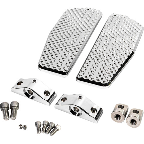 LA Choppers #LA-P101-01C - Mini Floorboards - Driver - Chrome