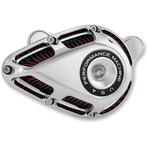 Performance Machine (PM) #0206-2167-CH - Jet Air Cleaner Kit - Chrome