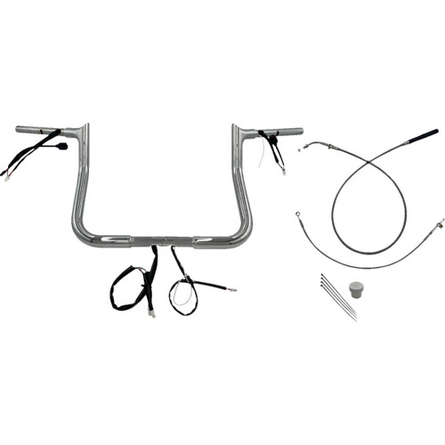 FAT Baggers INC. #949011 - 1-1/4" EZ Install Pointed Top Handlebar - 11" - Chrome