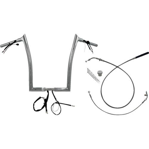 FAT Baggers INC. #949916 - 1-1/4" EZ Install Pointed Top Handlebar - 16" - Chrome