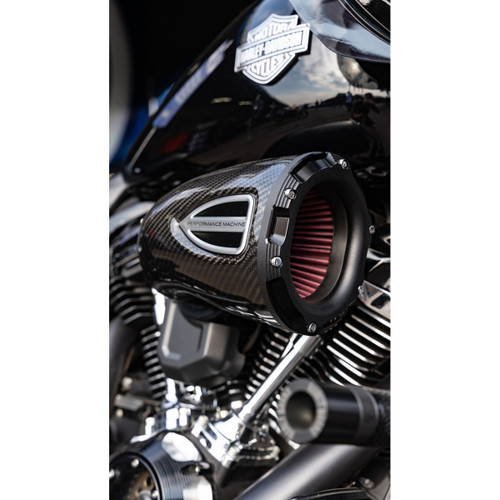 Performance Machine (PM) #0206-2163-SMB - C4 Series Air Cleaner Kit - Black Ops™ - Touring