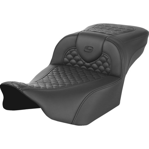 Saddlemen #823-07-20900 - Roadsofa™ Seat - Dragon Scale Stitch - w/o Backrest - Extended Reach - FLTR/FLHX '23-'25