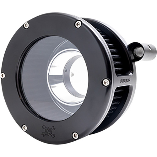 Feuling Parts #5544 - BA Air Cleaner Kit - Black/Clear with Black Filter - Twin Cam