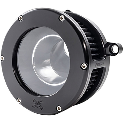 Feuling Parts #5574 - BA Air Cleaner Kit - Black/Clear with Black Filter - M8
