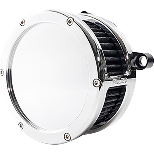 Feuling Parts #5577 - BA Air Cleaner Kit - Chrome with Black Filter - M8