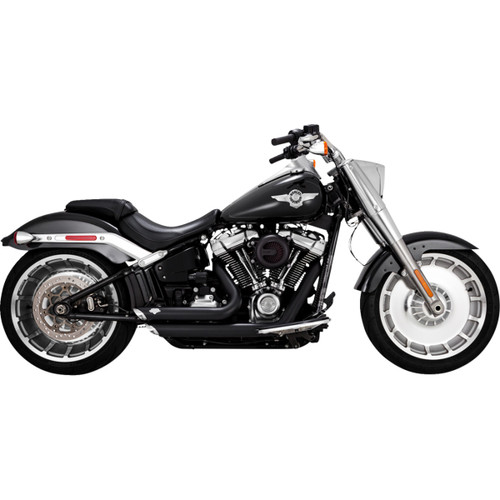 Vance & Hines #47335-22 - Shortshots Staggered Exhaust System - Black