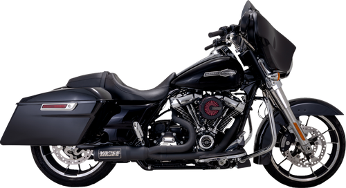Vance & Hines #47321-22 - 2-into-1 High Output PCX Exhaust System - Black - Touring