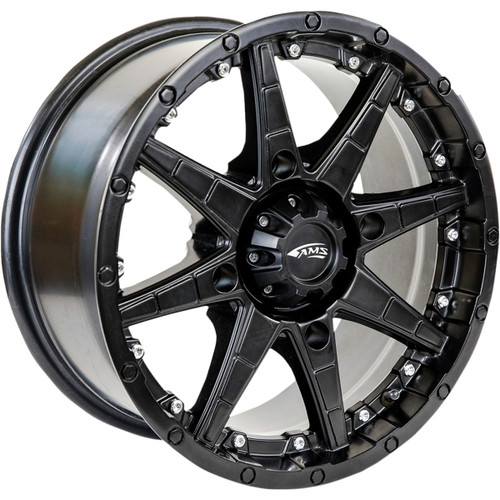 AMS #4749-046AS - Wheel - Roll'n 105 - Front/Rear - Black - 14x7 - 4/110 - 5+2
