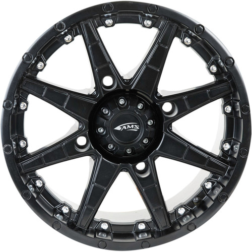 AMS #5708-046AS - Wheel - Roll'n 105 - Front/Rear - Black - 15x7 - 4/156 - 5+2