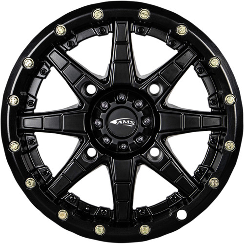 AMS #5711-046AS - Wheel - Roll'n 106 - Front/Rear - Black - 15x7 - 4/156 - 5+2
