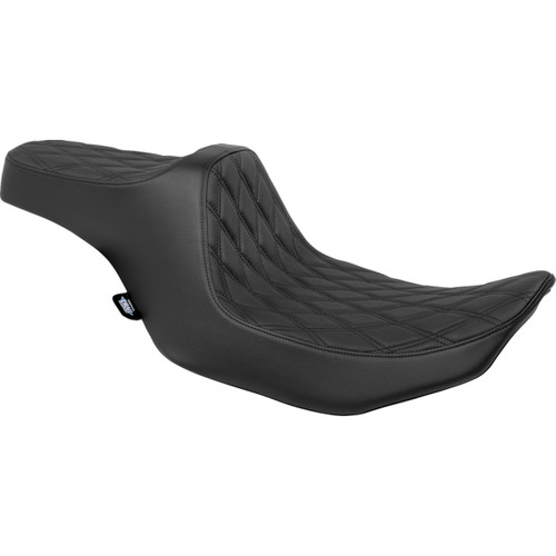 Drag Specialties Seats - Predator III Seat - Double Diamond - Black - FLT/FLH '23-'24