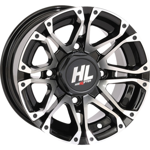 High Lifter #12HL03-1111 - Wheel - HL3 - Rear - Gloss Black w/Machined - 12x7 - 4/110 - 2+5 (-47 mm)