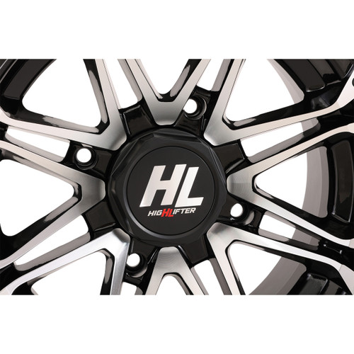 High Lifter #14HL03-1111 - Wheel - HL3 - Rear - Gloss Black w/Machined - 14x7 - 4/110 - 2+5 (-47 mm)
