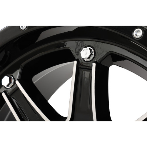 High Lifter #14HL04-1137 - Wheel - HL4 - Front/Rear - Gloss Black w/Machined - 14x7 - 4/137 - 4+3 (+10 mm)
