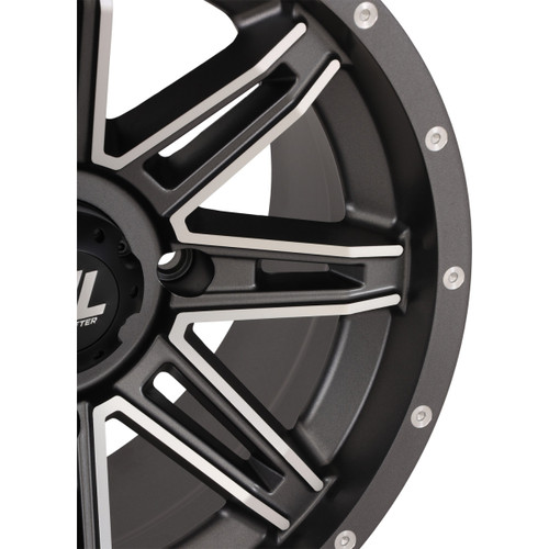 High Lifter #14HL22-1156 - Wheel - HL22 - Front/Rear - Gloss Black w/Machined - 14x7 - 4/156 - 4+3 (+10 mm)
