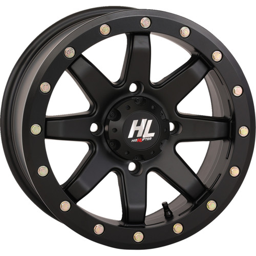 High Lifter #14HL09-1438 - Wheel - HL9 Beadlock - Front/Rear - Matte Black - 14x7 - 4/137 - 6+1 (+50 mm)