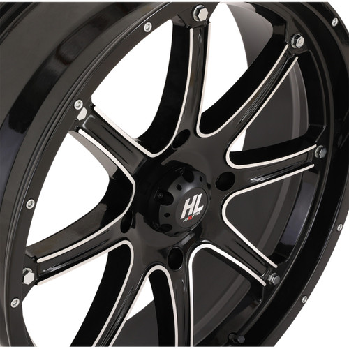 High Lifter #20HL04-1156 - Wheel - HL4 - Front/Rear - Gloss Black w/Machined - 20x6.5 - 4/156 - 4+2.5 (+10 mm)