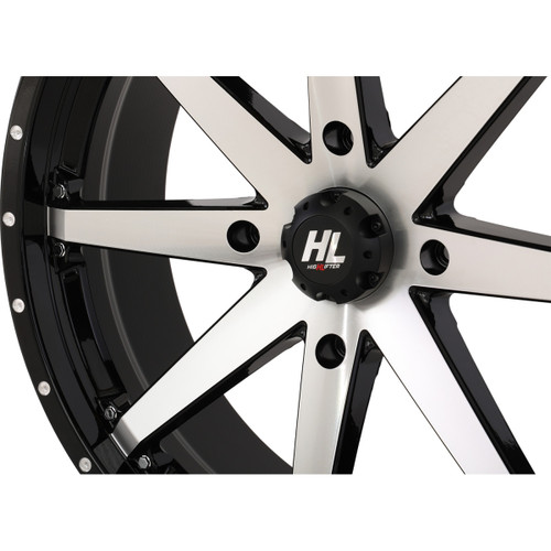High Lifter #20HL10-1137 - Wheel - HL10 - Front/Rear - Gloss Black w/Machined - 20x7 - 4/137 - 4+3 (+10 mm)
