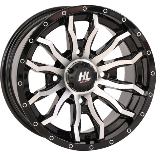 High Lifter #22HL21-1137 - Wheel - HL21 - Front/Rear - Gloss Black w/Machined - 22x7 - 4/137 - 4+3 (+10 mm)