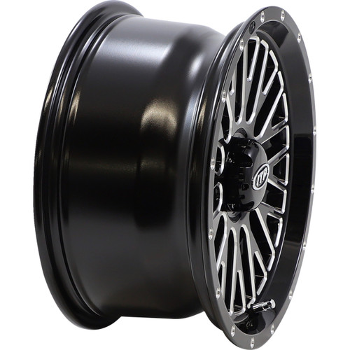 ITP #1422736731B - Wheel - Momentum - Front/Rear - Black/Milled - 14x7 - 4/156 - 5+2 (+30 mm)