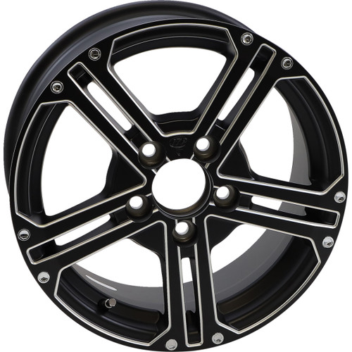 ITP #1522761727B - Wheel - SS212 - Front/Rear - Milled Black - 15x7 - 5/4.5 - 6+1 (+61.8 mm)