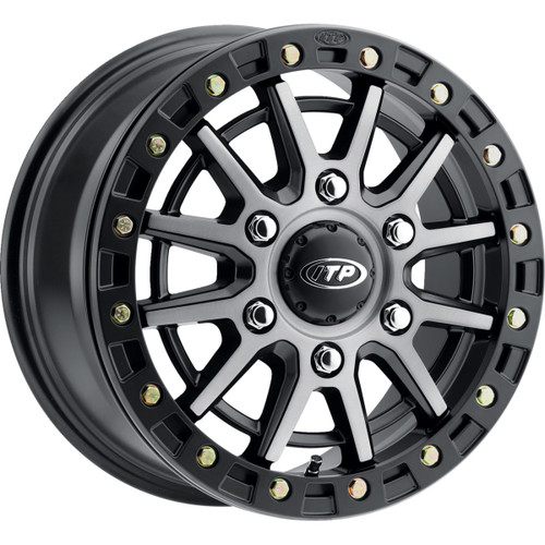 ITP #1622626720B - Wheel - SD10 Beadlock - Front/Rear - Brushed Gray w/Black - 16x7 - 6/5.5 - 78.9 mm
