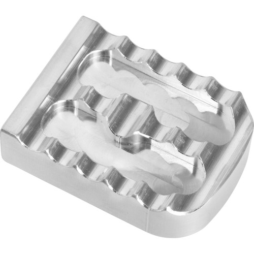 Joker Machine #08-650-1 - Brake Pedal Cover - Silver - Serrated