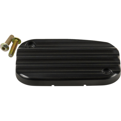 Joker Machine #08-012-1 - Master Cylinder Cover - Hydraulic Clutch - Finned - Black