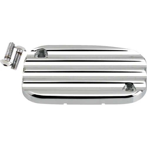 Joker Machine #08-012C - Hydraulic Clutch Master Cylinder Cover - Finned - Chrome