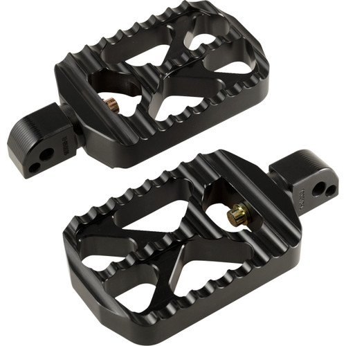 Joker Machine #08-646-7B - Bear Claw Foot Pegs - Black - Harley-Davidson