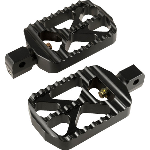 Joker Machine #08-646-8B - Bear Claw Foot Pegs - Black - Indian